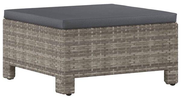 5 részes szürke polyrattan kerti ülőgarnitúra párnákkal
