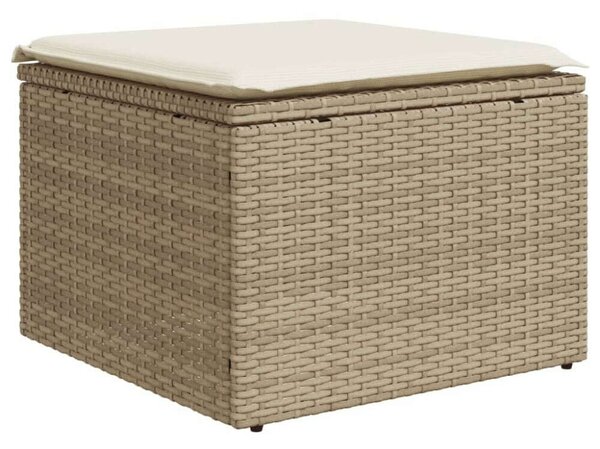 VidaXL Polyrattan Kerti Ülőgarnitúra - 9 részes - Bézs