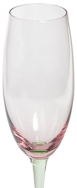 Négydarabos pezsgőspohár szett DIOPSIDE 200 ml Rózsaszín