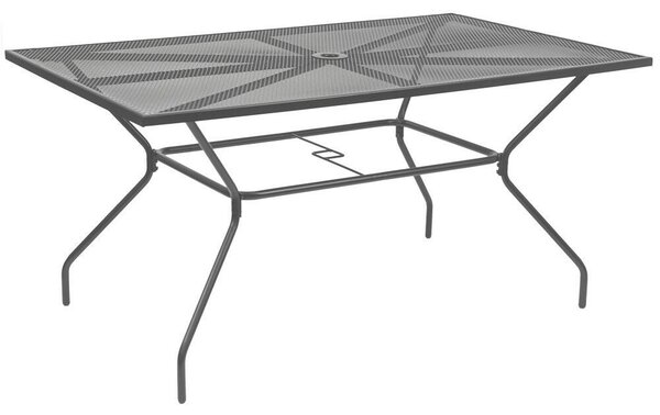 Melfi fém mesh kerti asztal 150x90x75 cm