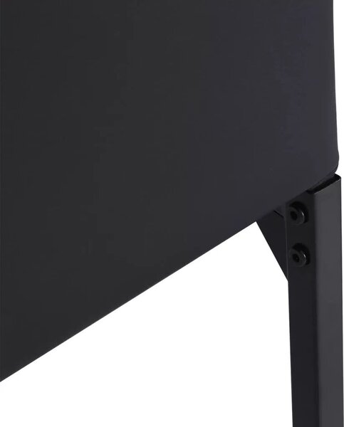 HOMCOM 4 db-os étkezőszék szett konyhai székek 41 cm x 50 cm x 91 cm, fekete