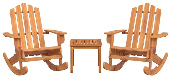 3 részes tömör akácfa kerti Adirondack ülőgarnitúra