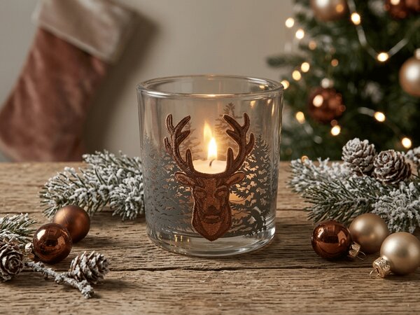 Mécsestartó teagyertyához FOREST DEER 8 cm