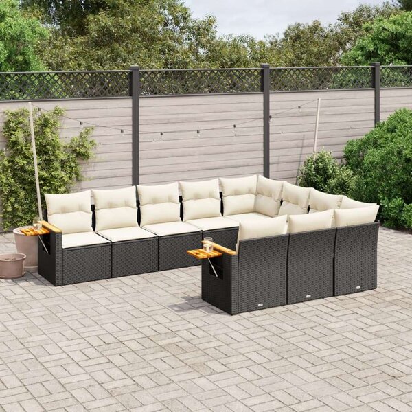 VidaXL Polyrattan Kerti Ülőgarnitúra - 10 részes