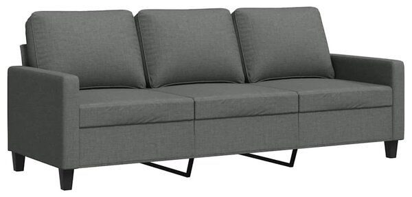 3 személyes sötétszürke szövet kanapé 180 cm
