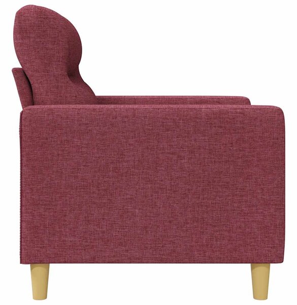 Bordó szövet kanapéfotel 60 cm