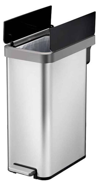 Lépeses szemetes, EKO, Ecofly II, 45 liter, 1 rekesz, rozsdamentes acél