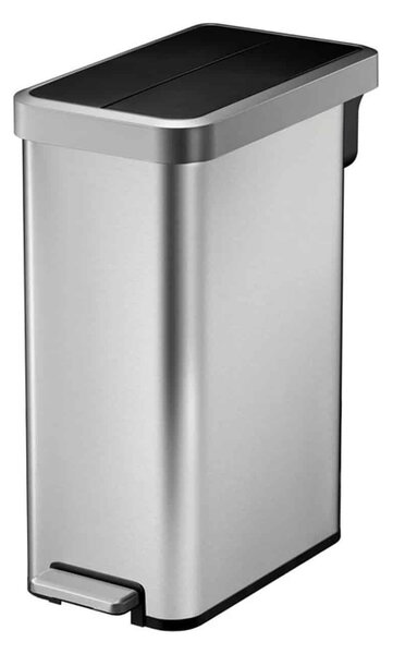 Lépeses szemetes, EKO, Ecofly II, 45 liter, 1 rekesz, rozsdamentes acél