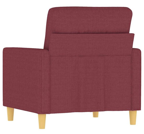 Bordó szövet kanapéfotel 60 cm