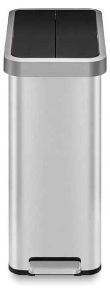 Lépeses szemetes, EKO, Ecofly II, 45 liter, 1 rekesz, rozsdamentes acél