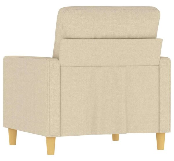 Krémszínű szövet kanapéfotel 60 cm