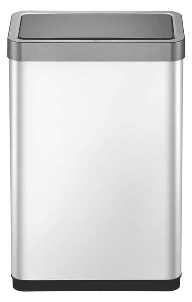 Érzékelős szemeteskosár, EKO, Mirage X, 2x20 liter, 2 rekesz, rozsdamentes acél