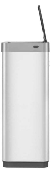 Érzékelős szemeteskosár, EKO, Mirage X, 2x20 liter, 2 rekesz, rozsdamentes acél