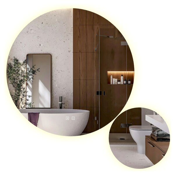 LED Tükör R-8040 80cm + 40cm