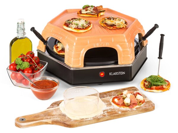 Klarstein Capricciosa, pizza sütő, 1500 W, melegentartó funkció, terrakotta