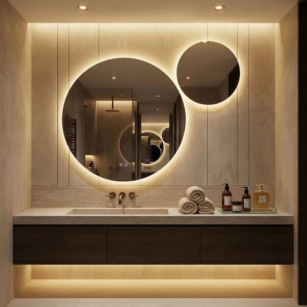 LED Tükör R-8040 80cm + 40cm