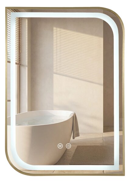 LED Tükör ZONE 80X60 GOLD BRUSH