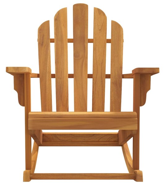 Tömör tíkfa kerti adirondack hintaszék 79 x 100 x 103 cm