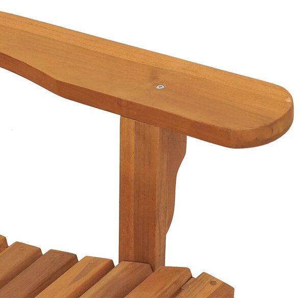 Tömör tíkfa kerti adirondack hintaszék 79 x 100 x 103 cm