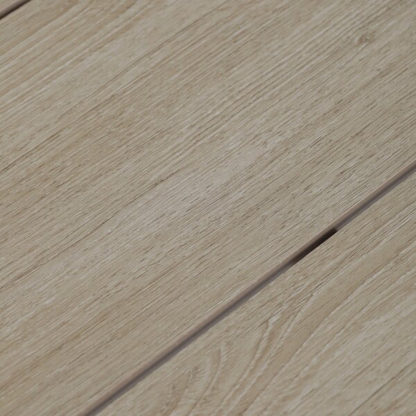 Kerti asztal 150x89 cm, fém, polywood, bézs, AZT-S1215 CRM