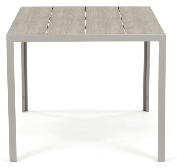 Kerti asztal 150x89 cm, fém, polywood, bézs, AZT-S1215 CRM