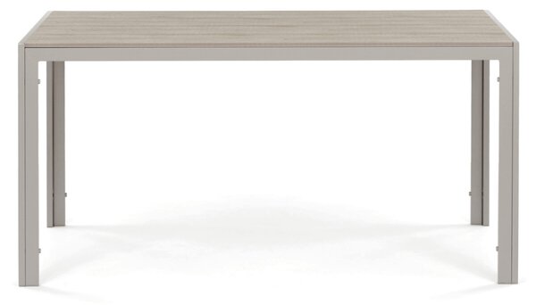 Kerti asztal 150x89 cm, fém, polywood, bézs, AZT-S1215 CRM