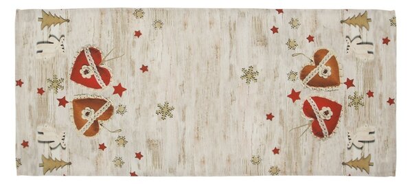 Xmas hearts karácsinyi asztali futó, 40 x 90 cm, 40 x 90 cm