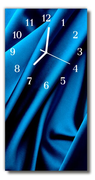 Négyszögletes üvegóra kék vászon 30x60