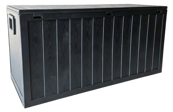 Kerti tároló box 112x49x54 cm, műanyag, szürke, AZB-G2075 GREY