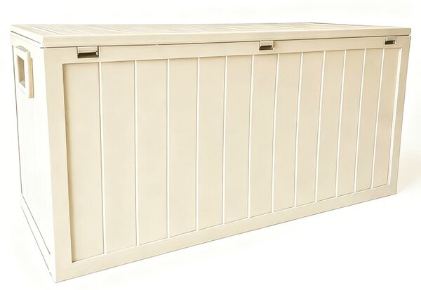 Kerti tároló box 112x49x54 cm, műanyag, bézs, AZB-G2075 CRM