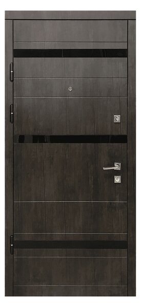 PRO LINE Shadow Moon Beltéri acél bejárati ajtó, MDF borítással