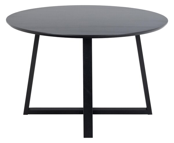 Asztal Norsica 615, 75cm, Fekete, Tölgy