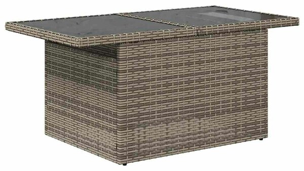 VidaXL Polyrattan Kerti Ülőgarnitúra - 8 részes - Szürke
