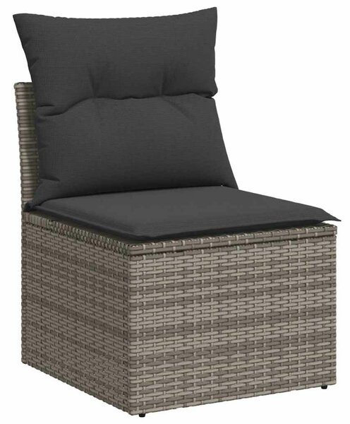 VidaXL Polyrattan Kerti Ülőgarnitúra - 8 részes - Szürke