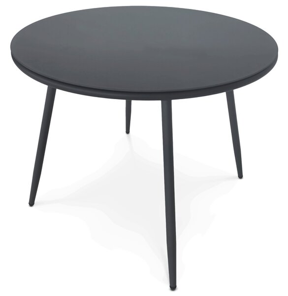 Kerti asztal 90x90 cm, fém, szürke, AZT-L1352 GREY