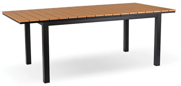 ARGOS kerti asztal 140-180 cm, tölgy-fekete