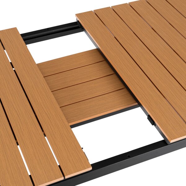 ARGOS kerti asztal 140-180 cm, tölgy-fekete