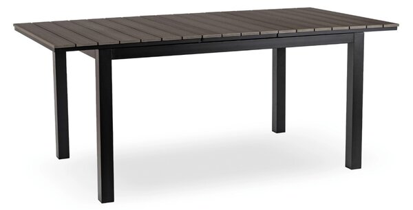 ARGOS kerti asztal 140-180 cm, sötétszürke tölgy-fekete