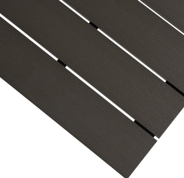 ARGOS kerti asztal 140-180 cm, sötétszürke tölgy-fekete