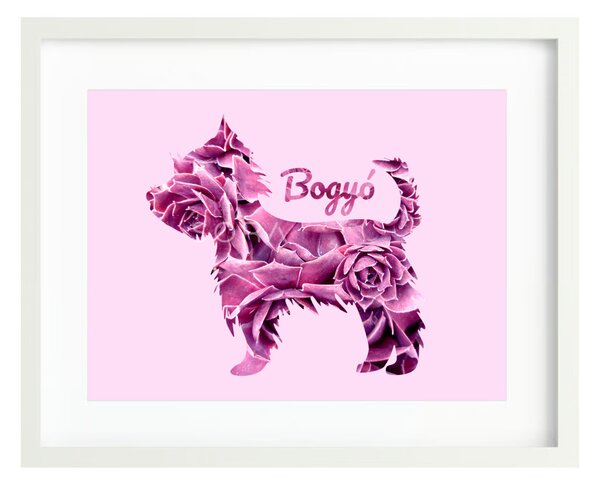 Yorkshire terrier fotógrafika falikép saját névvel