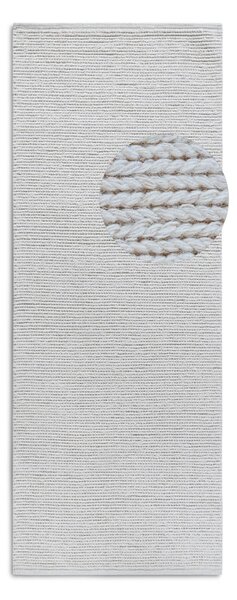 Fehér kézi szövésű gyapjú futószőnyeg 80x200 cm Francois – Villeroy&Boch