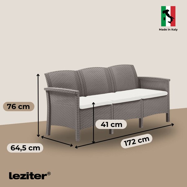 Leziter Venus II 8 személyes kerti bútor garnitúra cappuccino