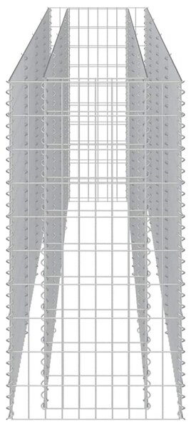 Horganyzott acél gabion magaságyás 360 x 50 x 100 cm