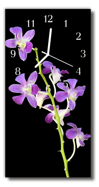 Téglalap alakú üvegóra orchidea virágok 30x60