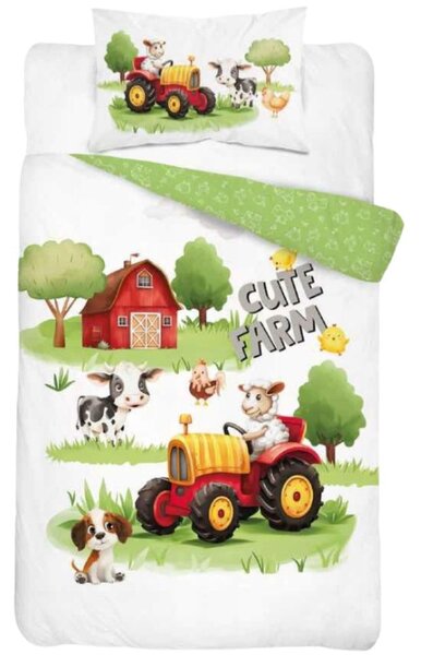 Farmos traktoros ovis ágynemű (Cute farm)