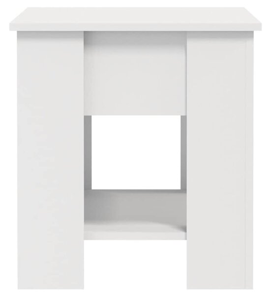 Fehér szerelt fa dohányzóasztal 101 x 49 x 52 cm