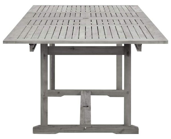 Tömör akácfa kerti étkezőasztal (160-240) x 100 x 75 cm