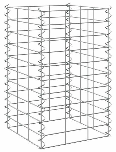 3 db vas gabion magaságyás 30 x 30 x 50 cm