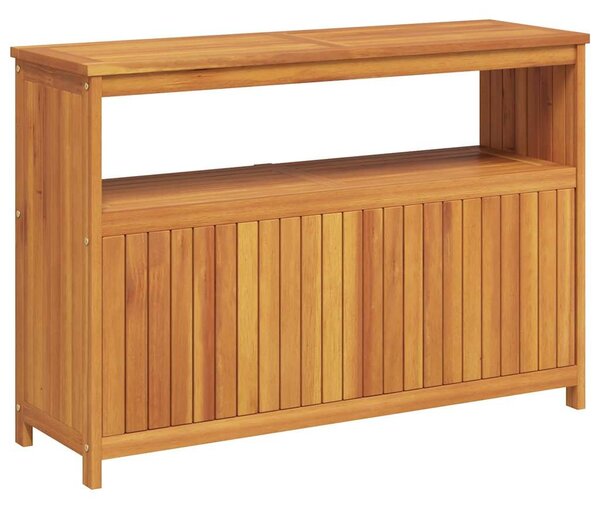 Tömör akácfa kerti tálalóasztal 110 x 35 x 75 cm