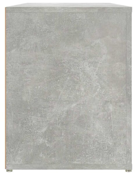Betonszürke szerelt fa cipőtartó 100x35x45 cm